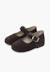 Babies en suède avec fermeture à boucle pour filles Gris+Marron 4 - vertbaudet enfant 