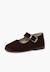 Babies en suède avec fermeture à boucle pour filles Gris+Marron 8 - vertbaudet enfant 