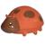 Coccinelle en caoutchouc naturel Rouge 1 - vertbaudet enfant 