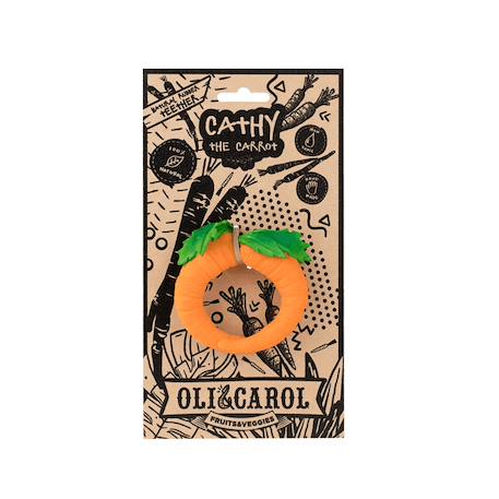 Jouet de dentition - cathy la carotte Orange 2 - vertbaudet enfant 