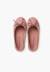 Ballerines pour fille  en toile avec ruban Blanc+Bleu marine+Écru+Fucsia+Gris+Rose pâle+Rouge+Sable 32 - vertbaudet enfant 
