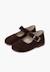 Babies en suède avec fermeture à boucle pour filles Gris+Marron 10 - vertbaudet enfant 