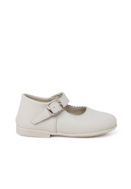 Chaussures babies à boucle en cuir Blanc+Bleu marine+Bordeaux+Marron+Porcelaine+Rose+Rouge 25 - vertbaudet enfant 