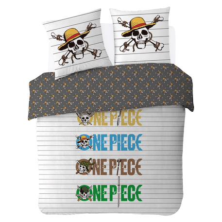 Housse de couette one piece logo marinière coton Blanc 1 - vertbaudet enfant 