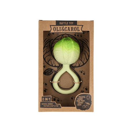 Hochet de dentition - choux Vert 4 - vertbaudet enfant 