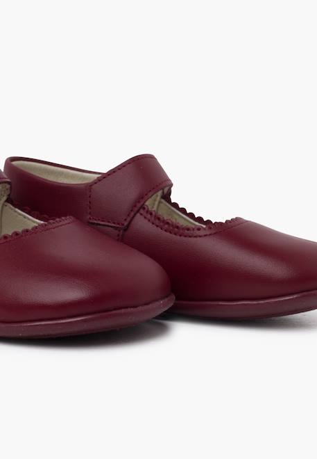 Chaussures babies à boucle en cuir Blanc+Bleu marine+Bordeaux+Marron+Porcelaine+Rose+Rouge 18 - vertbaudet enfant 