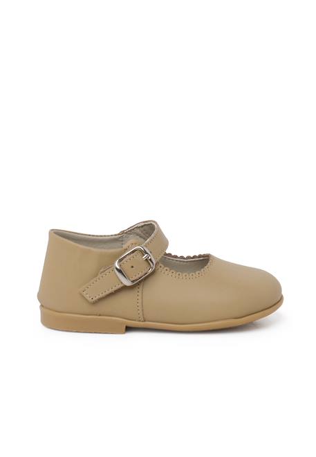 Chaussures babies à boucle en cuir Camel 1 - vertbaudet enfant 