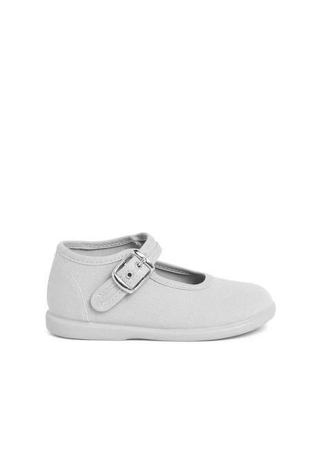 Chaussures en toile avec fermeture à boucle Aigue-marine+Blanc+Bleu marine+Écru+Fucsia+Gris+Jaune citron+Rose 29 - vertbaudet enfant 
