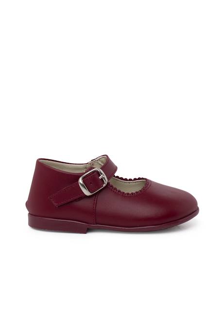 Chaussures babies à boucle en cuir Blanc+Bleu marine+Bordeaux+Marron+Porcelaine+Rose+Rouge 13 - vertbaudet enfant 