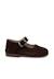 Babies en suède avec fermeture à boucle pour filles Gris+Marron 7 - vertbaudet enfant 