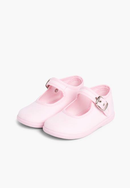 Chaussures en toile avec fermeture à boucle Aigue-marine+Blanc+Bleu marine+Écru+Fucsia+Gris+Jaune citron+Rose 43 - vertbaudet enfant 