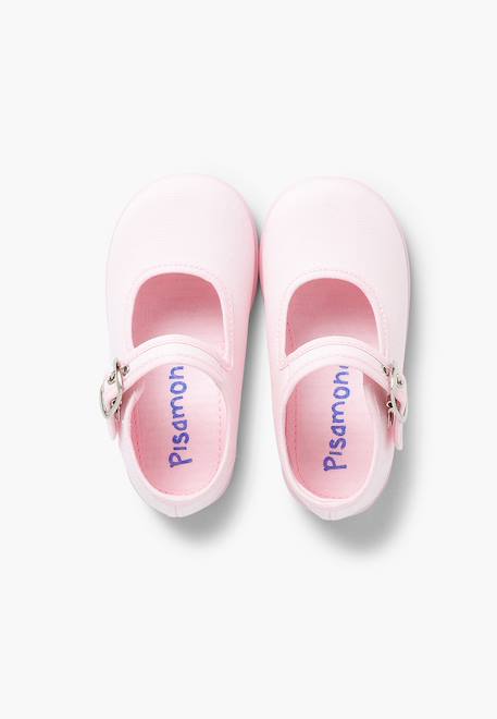 Chaussures en toile avec fermeture à boucle Aigue-marine+Blanc+Bleu marine+Écru+Fucsia+Gris+Jaune citron+Rose 44 - vertbaudet enfant 