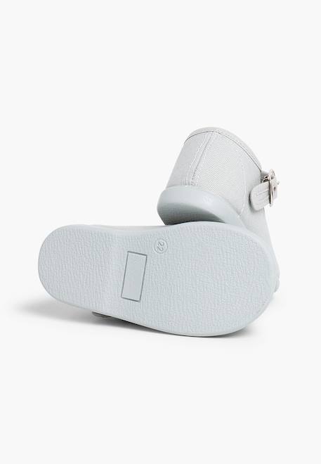 Chaussures en toile avec fermeture à boucle Aigue-marine+Blanc+Bleu marine+Écru+Fucsia+Gris+Jaune citron+Rose 31 - vertbaudet enfant 