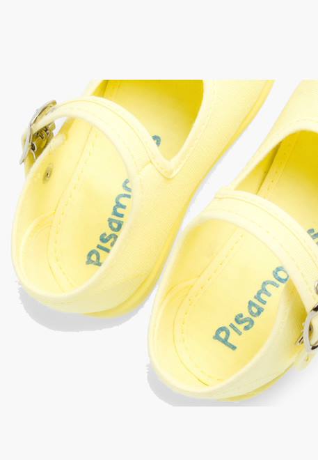 Chaussures en toile avec fermeture à boucle Aigue-marine+Blanc+Bleu marine+Écru+Fucsia+Gris+Jaune citron+Rose 39 - vertbaudet enfant 