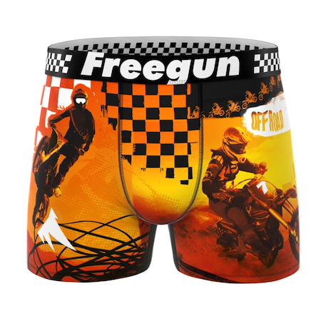 Lot de 4 boxers  summer sport Orange/beige/noir/rouge 6 - vertbaudet enfant 