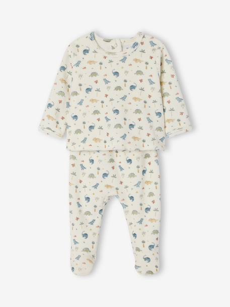 Lot de 2 pyjamas naissance 2 pièces velours écru 2 - vertbaudet enfant 