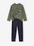 Pyjama bicolore Jurassic World garçon lichen/noir 1 - vertbaudet enfant 