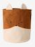 Panier Renard en sherpa caramel 2 - vertbaudet enfant 