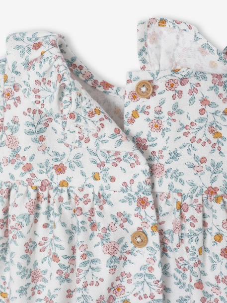 Ensemble naissance robe imprimée à fleurs + collants écru 7 - vertbaudet enfant 