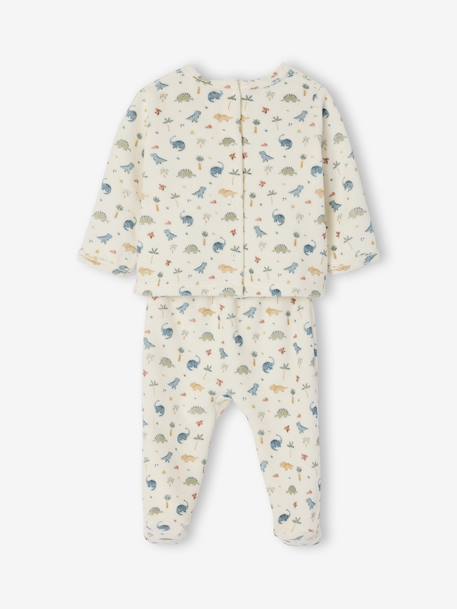 Lot de 2 pyjamas naissance 2 pièces velours écru 4 - vertbaudet enfant 