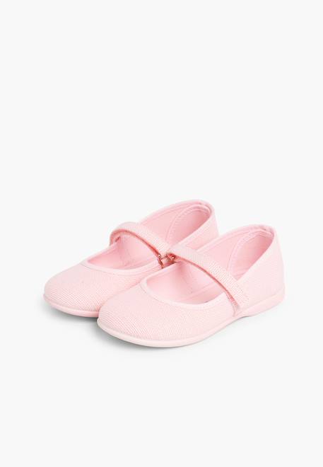Chaussures babies en lin à scratch fin pour filles Aigue-marine+Blanc+Bleu de france+Bleu marine+Gris+Kaki+Rose+Sable 38 - vertbaudet enfant 