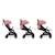 Poussette stroll•lite Rose pastel+Vert olive 2 - vertbaudet enfant 