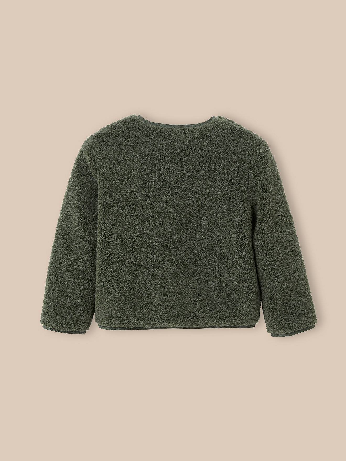 Veste Sherpa Pour Fille - Chaud Et Doux - Col Montant, Fermeture Zippée Et Poches | Vêtement D'hiver Décontracté - 7