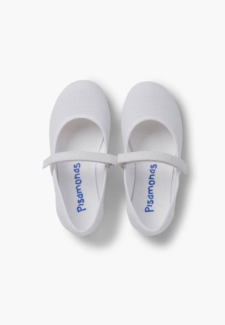 Chaussures babies en lin à scratch fin pour filles Aigue-marine+Blanc+Bleu de france+Bleu marine+Gris+Kaki+Rose+Sable 11 - vertbaudet enfant 