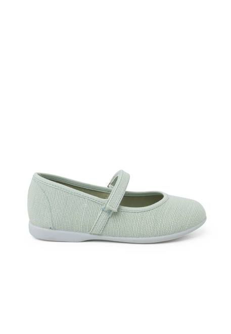 Chaussures babies en lin à scratch fin pour filles Aigue-marine+Blanc+Bleu de france+Bleu marine+Gris+Sable 1 - vertbaudet enfant 