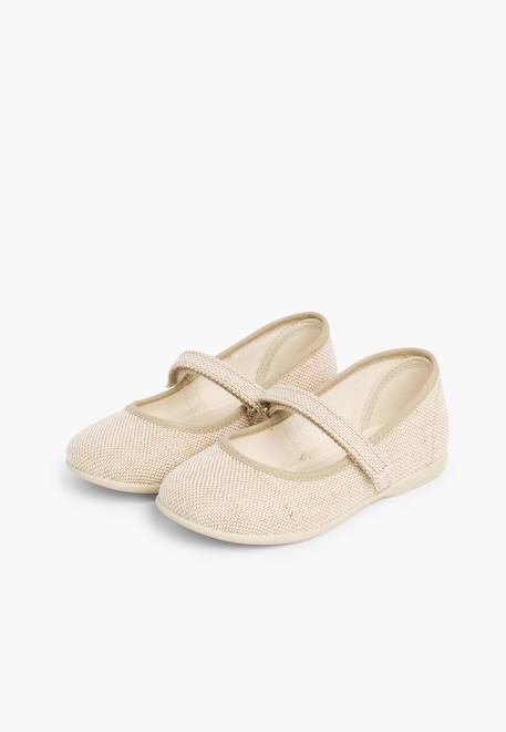 Chaussures babies en lin à scratch fin pour filles Aigue-marine+Blanc+Bleu de france+Bleu marine+Gris+Kaki+Rose+Sable 44 - vertbaudet enfant 