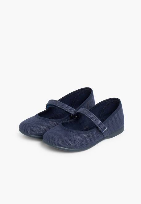 Chaussures babies en lin à scratch fin pour filles Aigue-marine+Blanc+Bleu de france+Bleu marine+Gris+Kaki+Rose+Sable 21 - vertbaudet enfant 