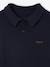 Pull Col Polo Couleur Uni bleu nuit 4 - vertbaudet enfant 