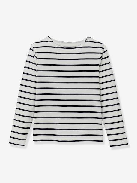 T-shirt marinière garçon coton biologique bleu 1 - vertbaudet enfant 