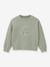 Sweat Cool Team Fille tissu Liberty coton biologique marine+vert d'eau 2 - vertbaudet enfant 