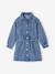 Robe en jean fille bleu moyen 1 - vertbaudet enfant 