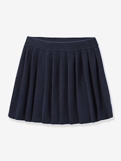 -Jupe plissée fille en tricot