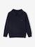 Pull Col Polo Couleur Uni bleu nuit 2 - vertbaudet enfant 
