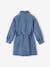 Robe en jean fille bleu moyen 2 - vertbaudet enfant 