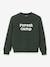 Sweat doublé sherpa garçon vert 1 - vertbaudet enfant 