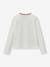 T-shirt tunisien tissu Liberty fille Coton biologique vanille 2 - vertbaudet enfant 