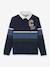 Polo-rugby rayé garçon coton biologique bleu 1 - vertbaudet enfant 