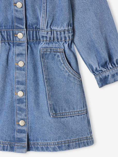 Robe en jean fille bleu moyen 3 - vertbaudet enfant 