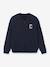 Cardigan fille en molleton coton biologique marine 1 - vertbaudet enfant 