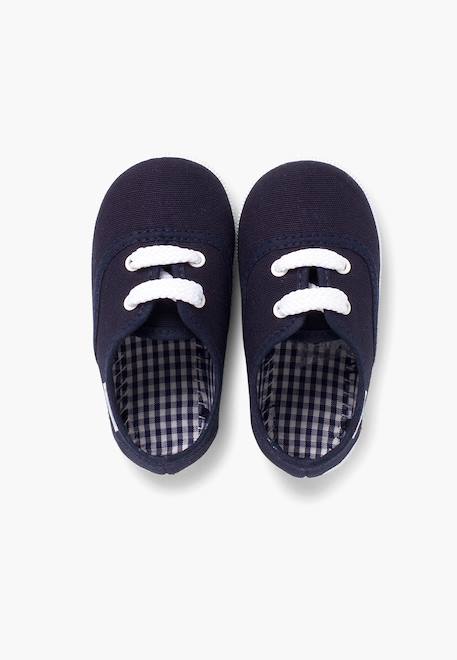Baskets enfant avec lacets Blanc+Bleu marine+Gris+Rouge 11 - vertbaudet enfant 