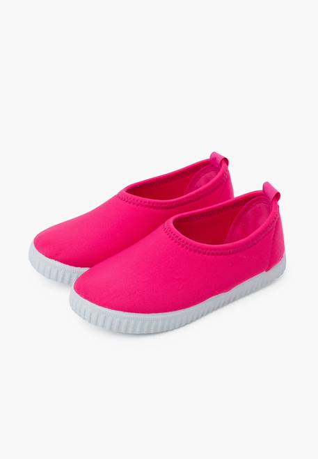 Tennis pour enfants style néoprène Bleu marine+Brun+Fucsia 14 - vertbaudet enfant 