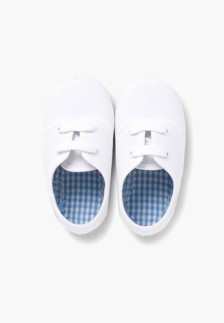 Baskets enfant avec lacets Blanc+Bleu marine+Bleu moyen+Gris+Rouge+Vert menthe 5 - vertbaudet enfant 