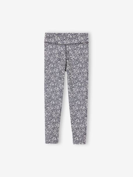 Legging technique sport imprimé fille anthracite 3 - vertbaudet enfant 