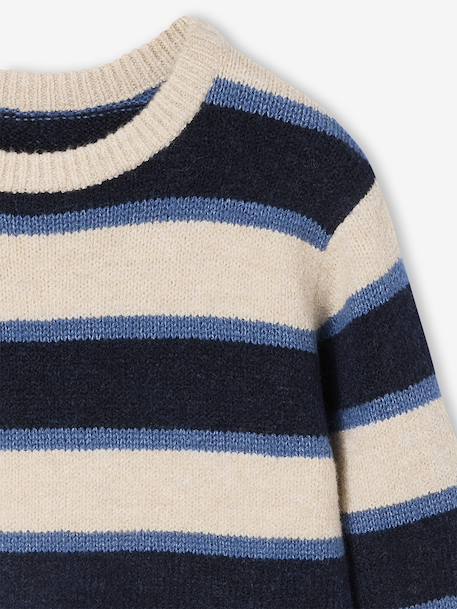 Pull Mousseux Garçon blanc chiné 5 - vertbaudet enfant 