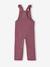 Salopette fille large velours effet molleton mauve+vert sapin 4 - vertbaudet enfant 
