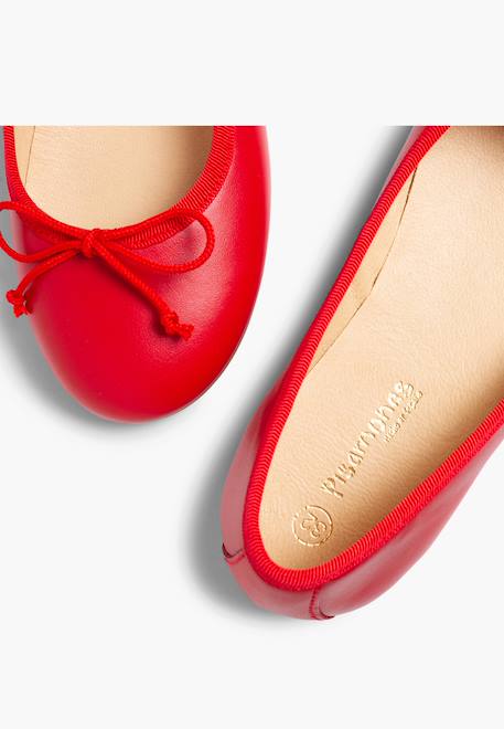 Ballerines de couleurs pour fille  en cuir Argent+Bleu marine+Rouge 17 - vertbaudet enfant 